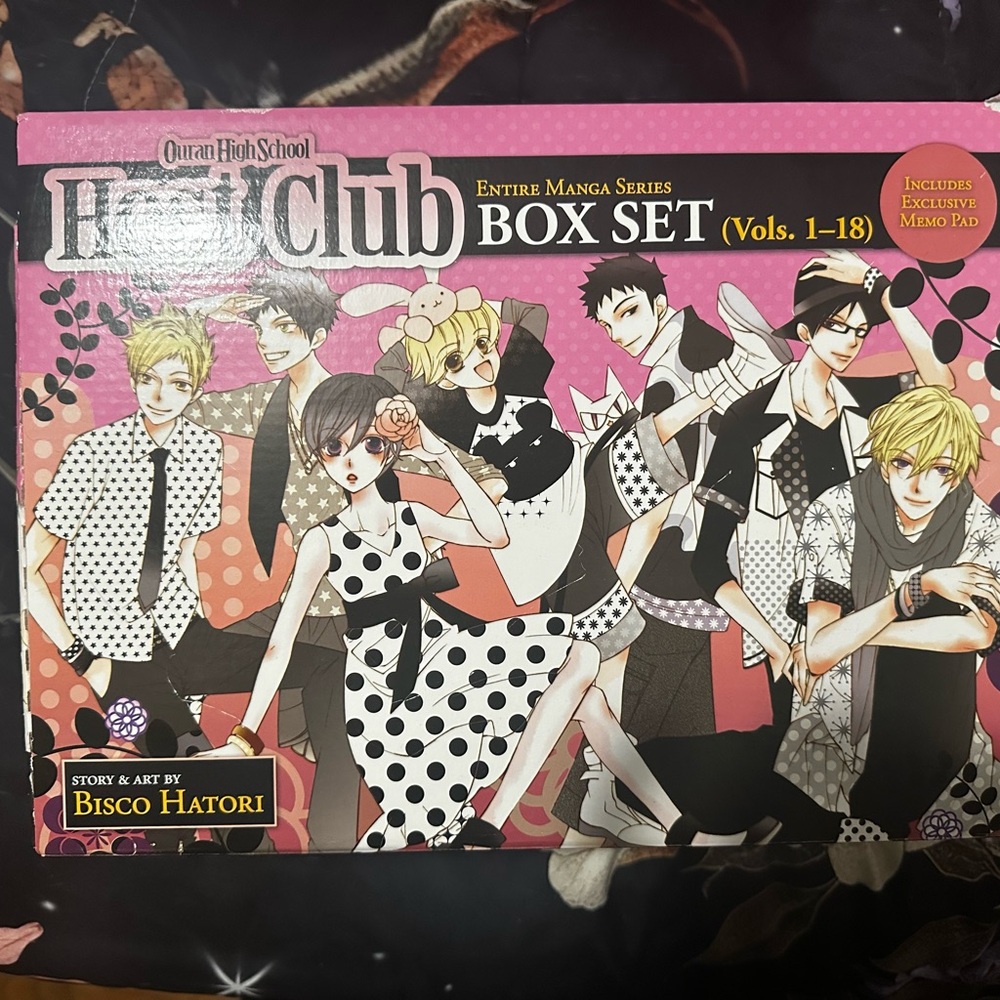 Ouran High School Host Club Manga Box Set with memo pad